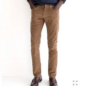 J. Crew 484 Slim Corduroy Tan Brown Pants